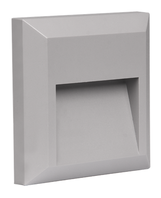 Светильник светодиодный архитектурный ДВУ PST/W S124124 2w 4000K GREY IP65 фасадный | 5005587 | Jazzway — миниатюра 2