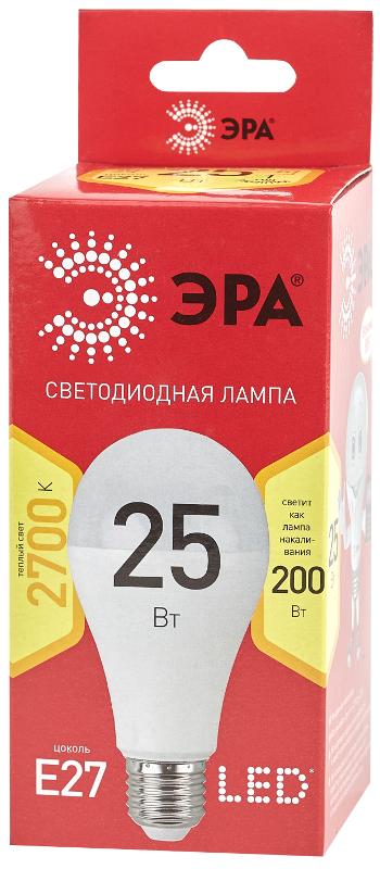 Лампа светодиодная LED A65-25W-827-E27 R (диод, груша, 25Вт, тепл, E27) (10/100/1200) | Б0048009 | ЭРА — миниатюра 2