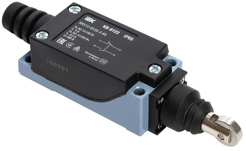 Выкл. конц. КВ-8122 ролик вертикальный нажимной IP65 | KKV12-8122-2-65 | IEK — IEK (ИЭК)