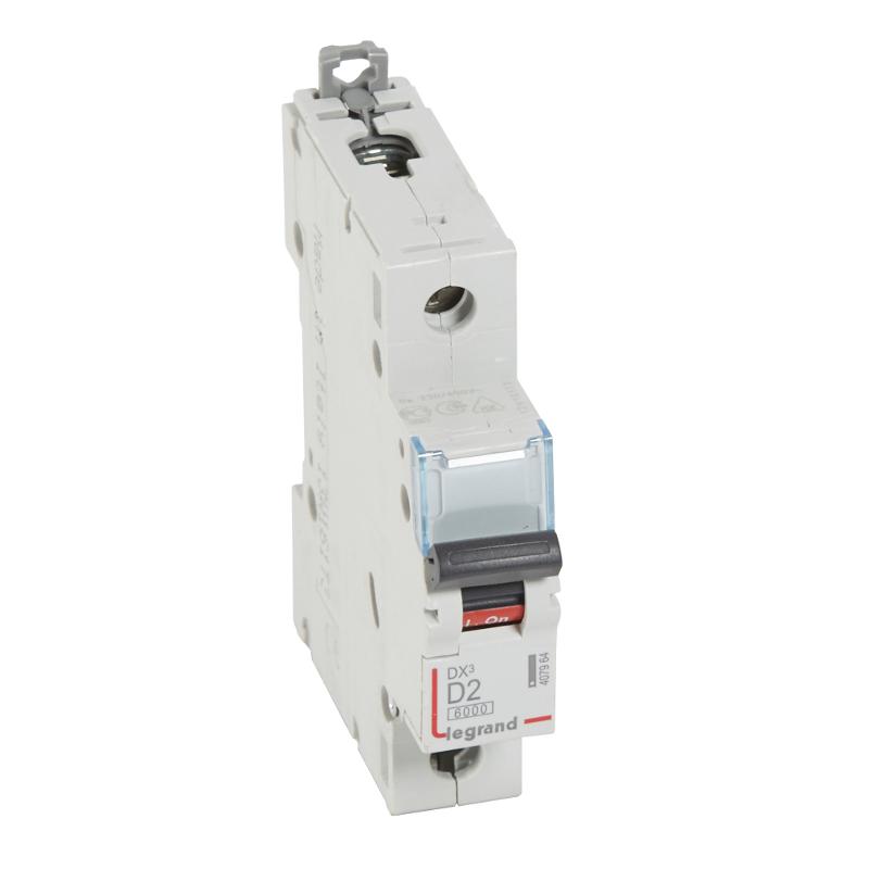 Выключатель автоматический  однополюсный DX3 6000 2А D 10кА | 407964 | Legrand — Legrand