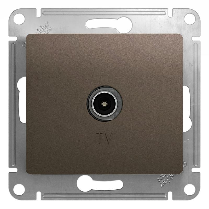 Glossa Шоколад Розетка TV, механизм | GSL000893 | SE — Systeme Electric