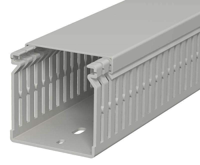 Распределительный кабельный канал LK4 N 60x60x2000 мм (ПВХ,серый) (LK4 N 60060) | 6178207 | OBO Bettermann — OBO Bettermann