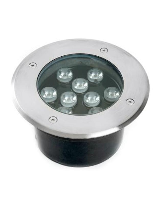 Светильник тротуарный 10W, AC/DC12V, 3000К, D160*H90mm, внутренний диаметр:110mm, IP67, SP2803 | 48469 | FERON — Feron