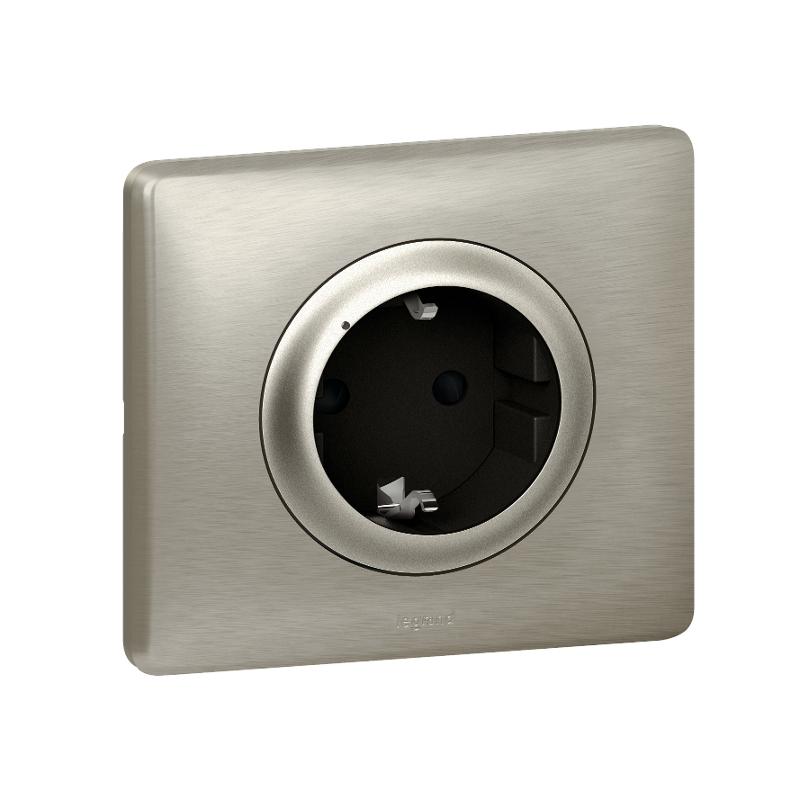 Розетка умная с/з Celiane 16А 230В рамка титан; титан Netatmo — миниатюра 3