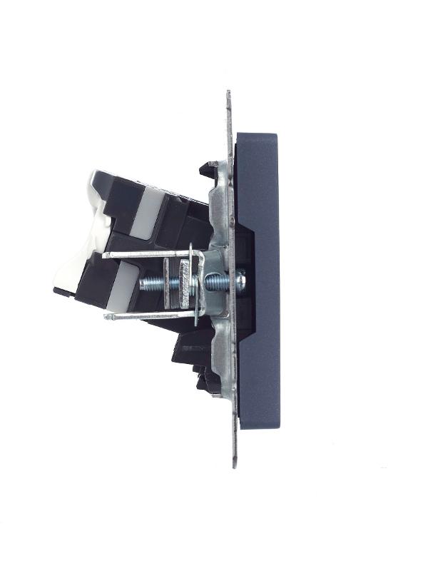 BRITE Розетка компьютерная 2-ая RJ45 кат.5E РК10-2-БрМ маренго  | BR-K20-1-K35 | IEK — миниатюра 9