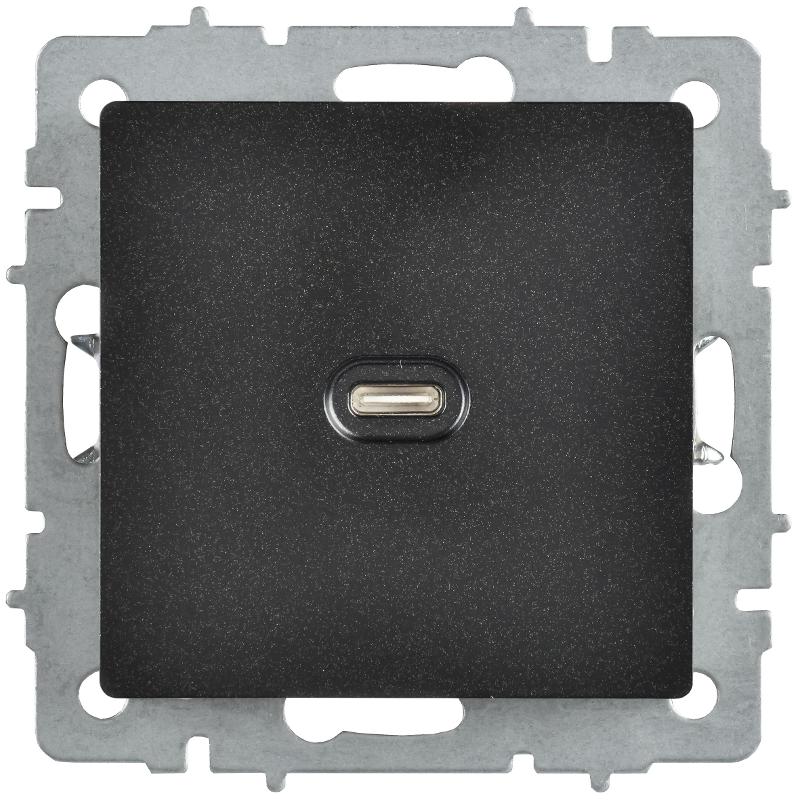BRITE Роз. USB C 65Вт высокоскор. зар. РЮ12-1-БрЧ черн. | BR-U13-065-K02 | IEK — миниатюра 2