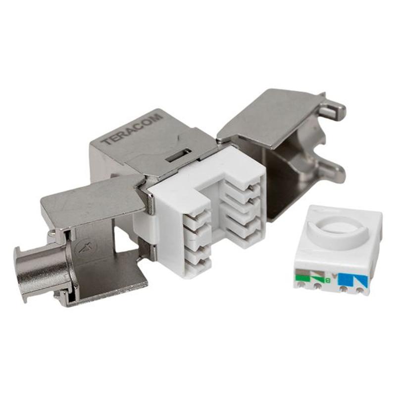 Модуль Keystone TERACOM PRO Cat.5E экранированный STP 110 IDC 180 градусов самозажимной | TRP-KSTN-T180D-5ESTP | EKF — миниатюра 8