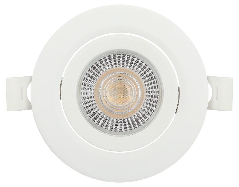 Светильник светодиодный встраиваемый  KL LED 25A-5 4K WH круглый поворотный белый 5Вт 4000К | Б0068192 | ЭРА — миниатюра 4