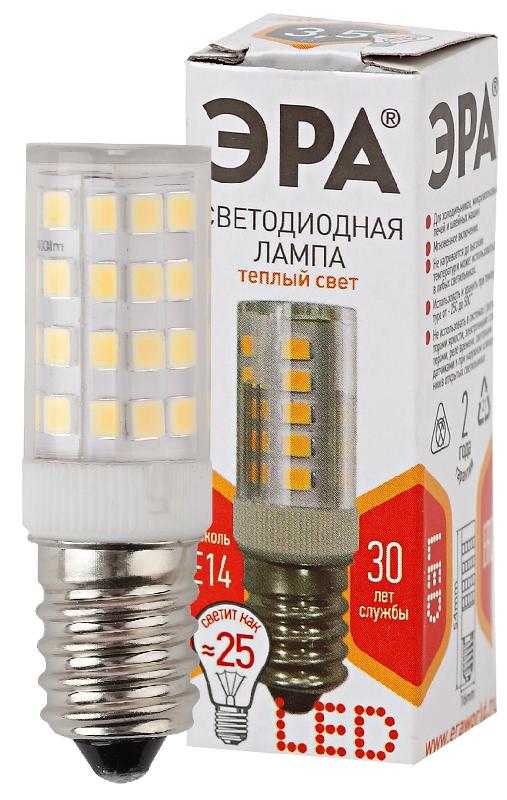 Лампа светодиодная LED T25-3,5W-CORN-827-E14  СТАНДАРТ (диод, капсула, 3,5Вт, тепл, E14) | Б0028744 | ЭРА — миниатюра 1