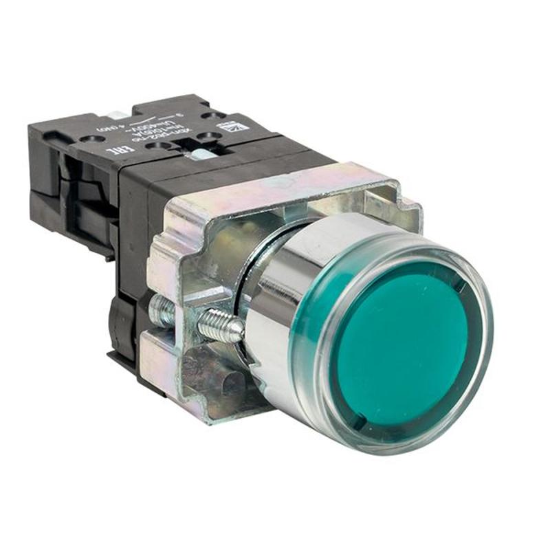Кнопка BA31 с подстветкой 230В зеленая NO  PROxima | xb2-bw31-230 | EKF — EKF