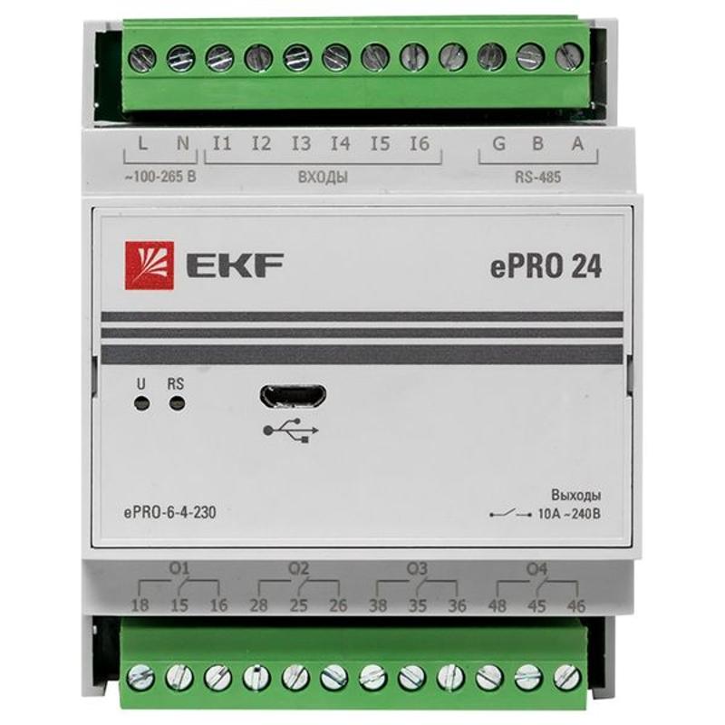 Модуль расширения ePRO удаленного управления 6вх\4вых 230В PROxima | ePRO-6-4-230 | EKF — миниатюра 23