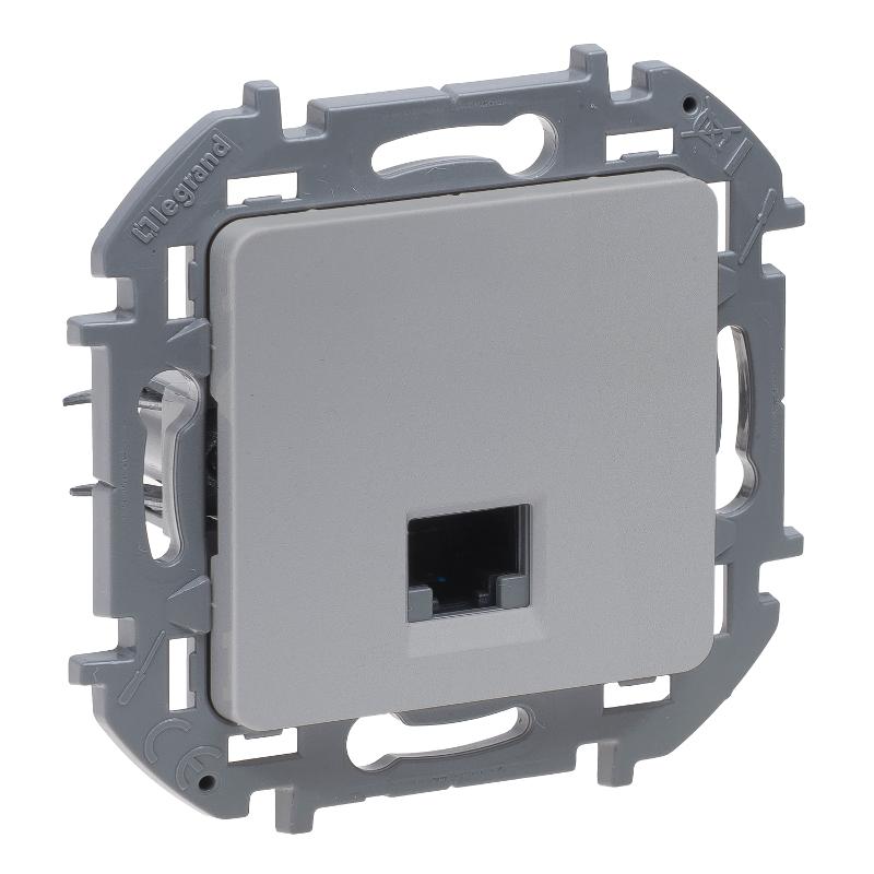 Inspiria Алюминий розетка компьютерная RJ45 С/У категория 6 UTP — миниатюра 2