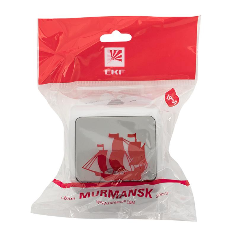 Мурманск Выключатель 1 -клавишный с индикатором 10А IP54 серый EKF | EFV10-121-30-54 | EKF — миниатюра 5