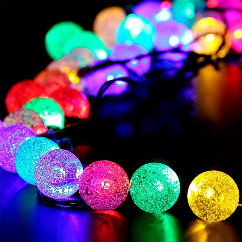 Гирлянда светодиодная Нить Шарики ENIN - 25BG кракле d25мм, 2 м, RGB, 220V | Б0055997 | ЭРА — ЭРА (Энергия света)