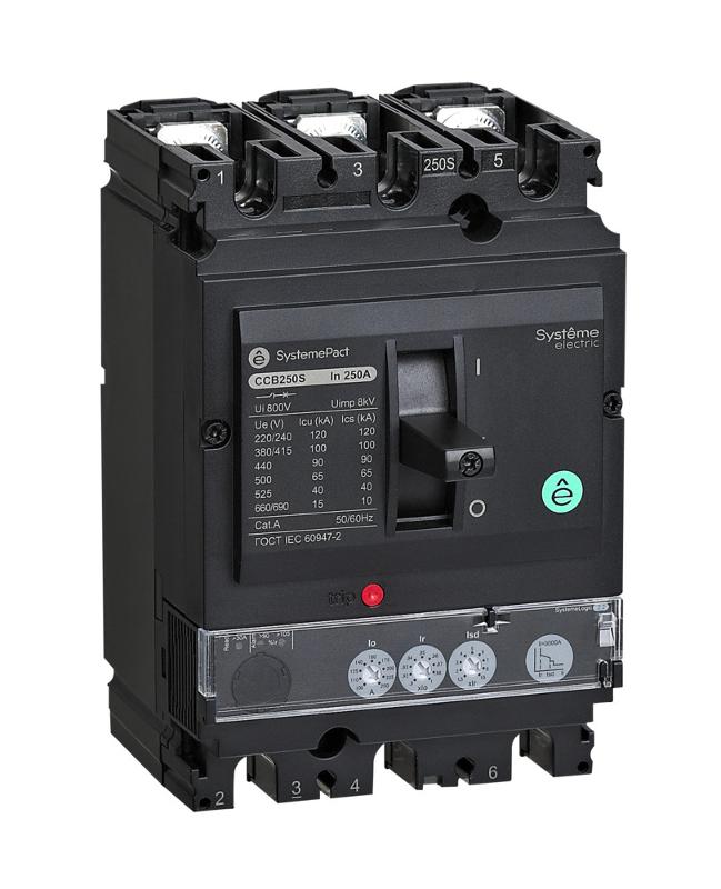 АВТ.ВЫКЛ SYSTEMEPACT CCB100 36KA 3P3D S2.2 40A РЫЧАГ | SPC100F04022L3DF | SE — Systeme Electric