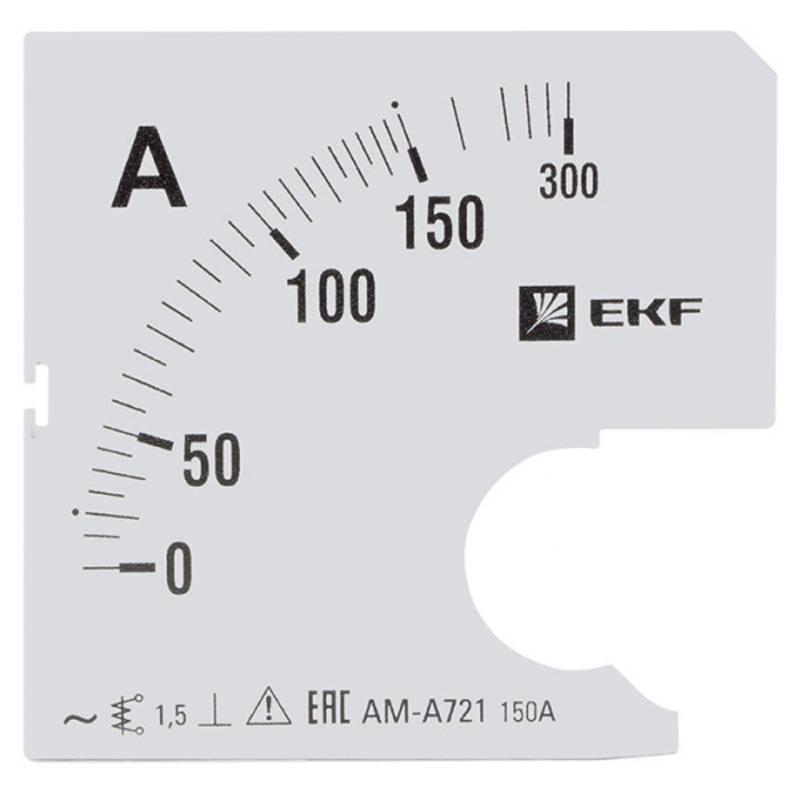 Шкала сменная для A721 150/5А-1,5 EKF PROxima | s-a721-150 | EKF — EKF