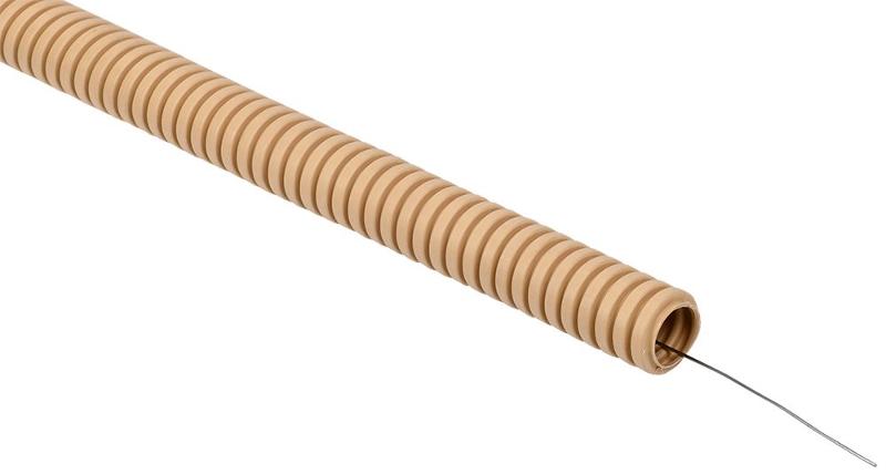 ELASTA Труба гофр. ПВХ d=20мм с зондом сосна (100м) IEK | ET-TG21-121-020-100-K34 | IEK — IEK (ИЭК)