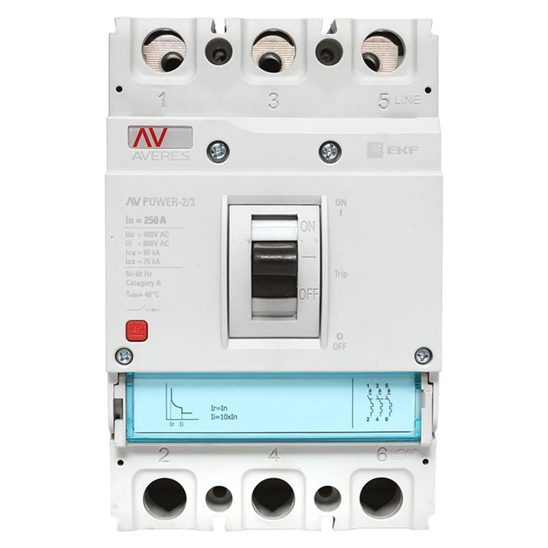 Выключатель автоматический AV POWER-2/3 250А 50kA ETU2.0 | mccb-23-250-2.0-av | EKF — миниатюра 7