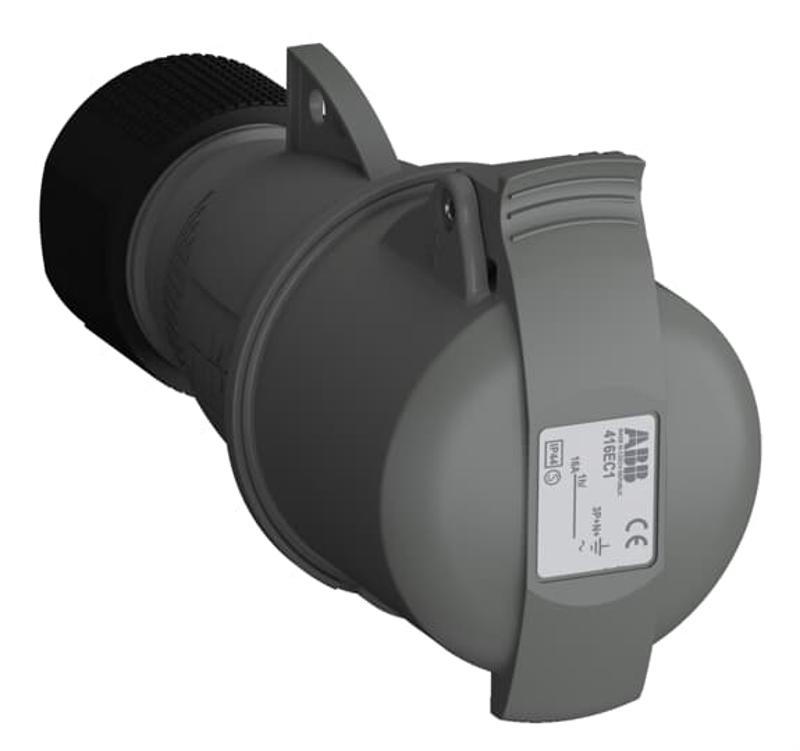 Розетка кабельная Easy&Safe 416EC1,16А,3P+N+E,IP44,1ч|2CMA102018R1000| ABB — ABB