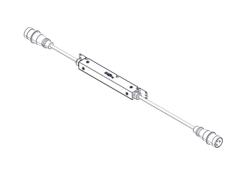 БРП, с мониторингом, серия Uniprom, 0/1U, 240В, 1Ф, 16A, вход IEC309, выход IEC309 | UP7152 | SE — миниатюра 3