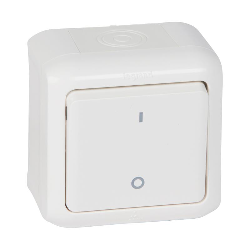 Quteo Белый Выключатель двухполюсный IP44 — миниатюра 3