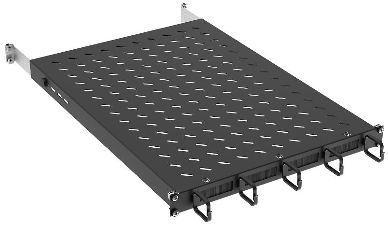 ITK by ZPAS Полка стац. 19" 1U орг. щет. 120кг 850мм черн. | ZP-FS05-U-1U-89 | ITK — ITK