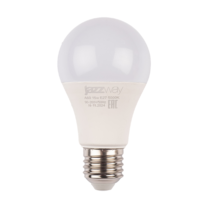Лампа светодиодная специальная PLED-A60 15W E27 5000K 1300Lm 90-260V (расшир диапазон напряжения) | .5040151 | Jazzway — Jazzway