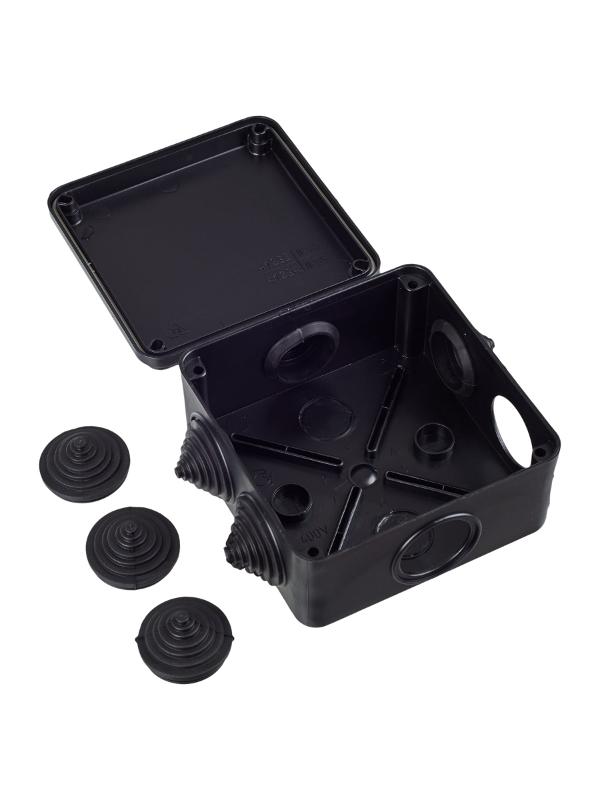 Коробка расп. КМ41234 100х100х50мм IP55 6 вв. черная | UKO11-100-100-050-K02-55 | IEK — миниатюра 4
