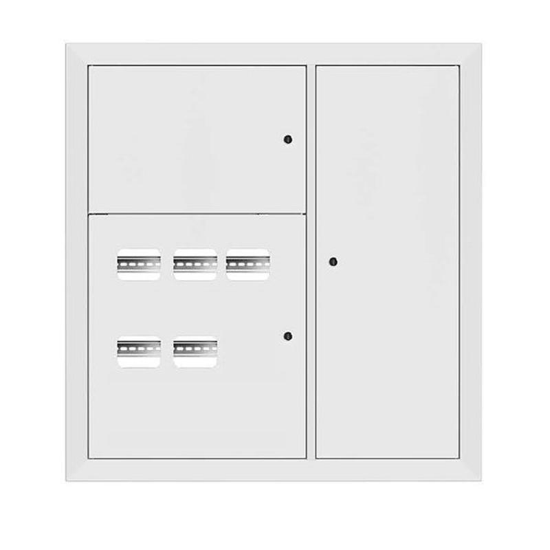 Щит этажный 5 кв. RAL9003 3 окна в ряд по гориз. (1000х950х150) | mb28-v-5-r9003-1 | EKF — EKF