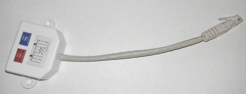 Разветвитель (Y-адаптер) кат.5Е 1RJ45-2xRJ45, белый | CS7-1C5EU-Y2 | ITK — миниатюра 2