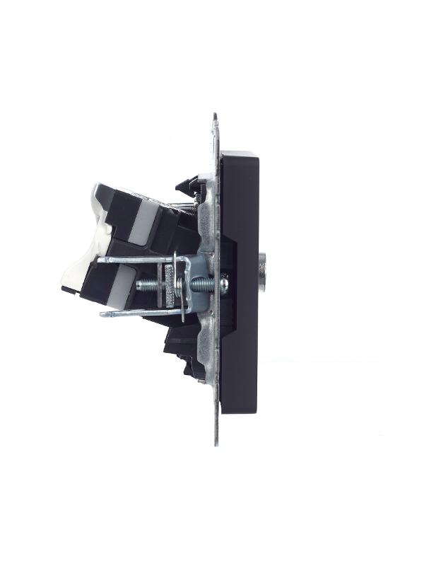 BRITE Розетка двойная TV+RJ45 кат.5E РТВ/РК12-БрГ графит  | BR-AK20-1-K53 | IEK — миниатюра 4