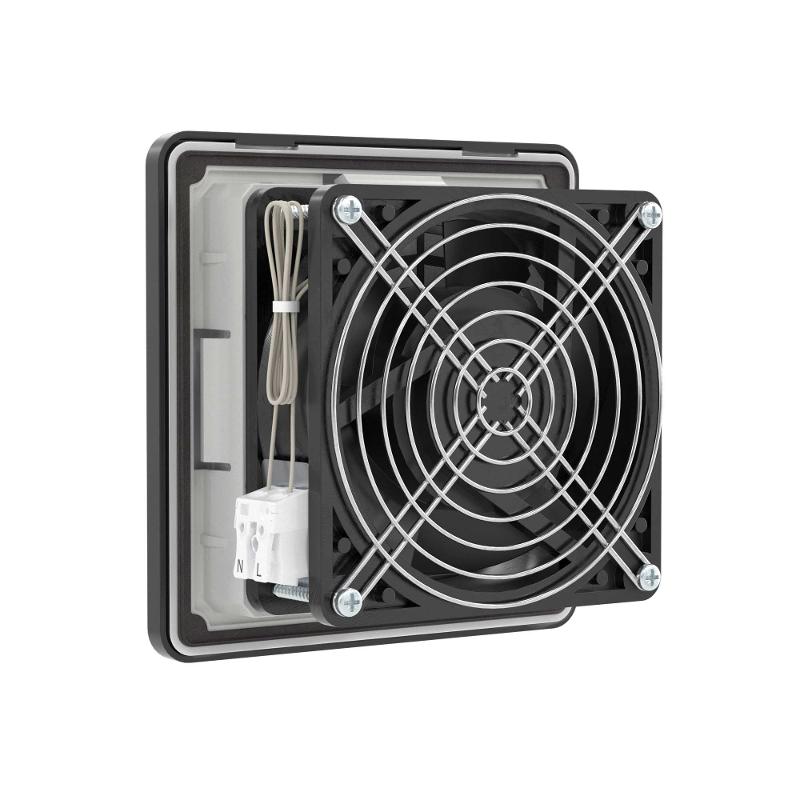 Вентилятор с фильтром RV 40 м3/ч, 24 В DC, 112x112 мм, IP54, RAL9005 | R5RV08024B | DKC — миниатюра 2