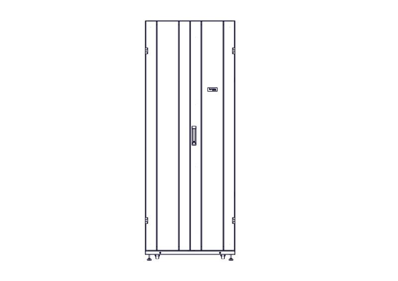 Шкаф Systeme Electric, серия Uniprom, 42U-750/1070, боковые панели 4шт, черный | UR3150 | SE — миниатюра 7