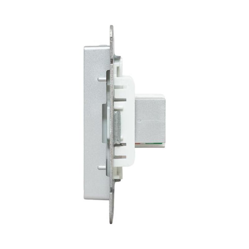 Механизм розетки HDMI+RJ45 (cat5), алюминий Эпика EKF | UP1-SOA-HDMI+RJ45 | EKF — миниатюра 8