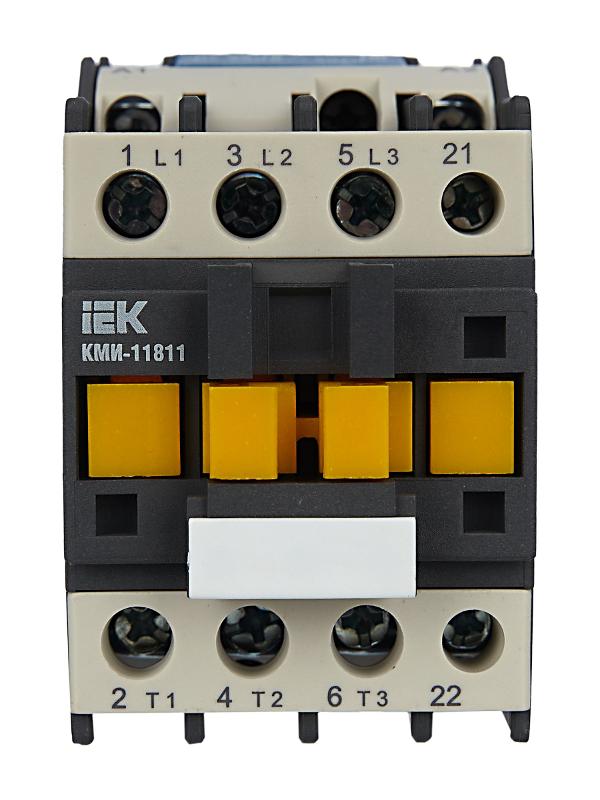 Контактор КМИ-11811 18А  230В/АС3 1НЗ  | KKM11-018-230-01 | IEK — миниатюра 7
