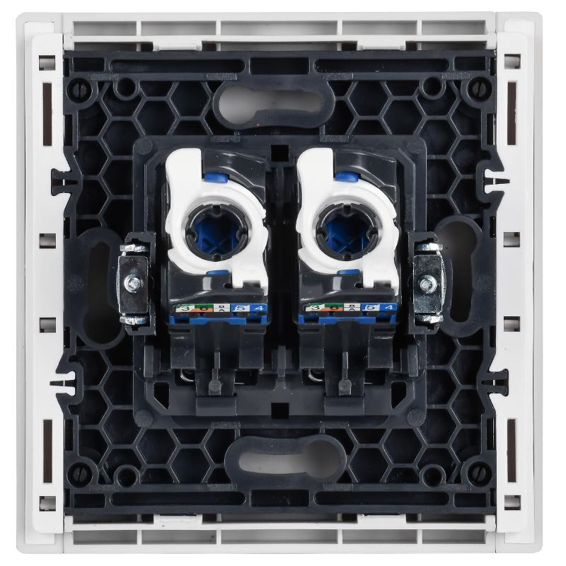 FORTE&PIANO Розетка комп. 2-ая RJ45 кат.6 FP234 белый | FP-K20-2-K01 | IEK — миниатюра 3