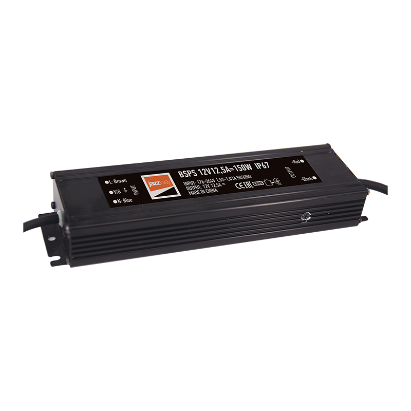 Драйвер для светодиодной ленты LED BSPS 12V12,5A=150W (new) влагозащищенный IP67 | 3329297A | Jazzway — Jazzway