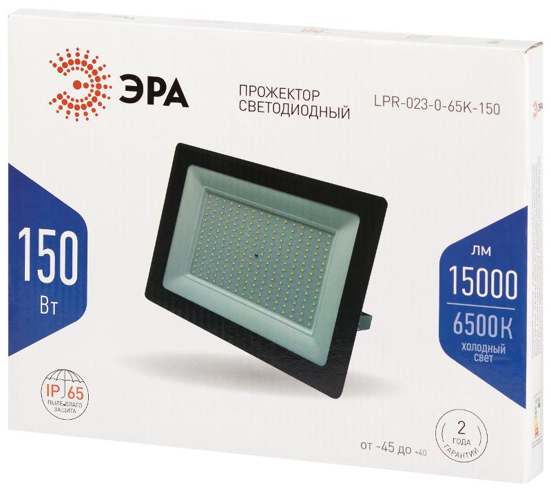 Прожектор светодиодный LPR-023-0-65K-150 150Вт 6500K 12000Лм 280х253х41 IP 65 | Б0052027 | ЭРА — миниатюра 2