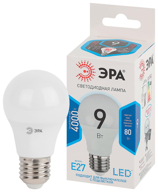 Лампа светодиодная LED A60-9W-840-E27 | Б0032247 | ЭРА — миниатюра 1