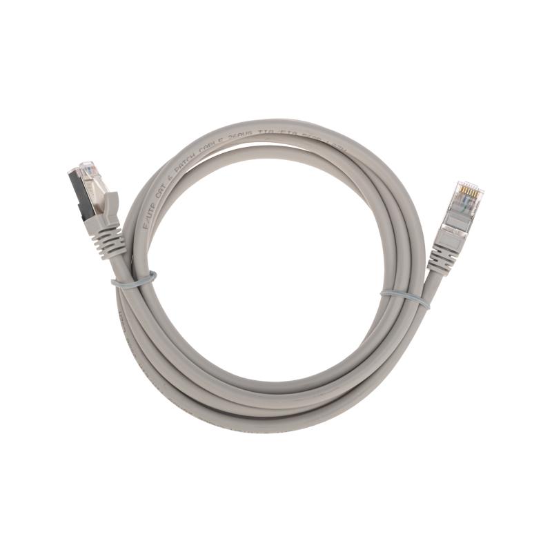 Патч-корд F/UTP CAT 6, RJ45-RJ45, 26AWG, LSZH, серый, 2м REXANT | 02-0210-2 | REXANT — фото 1 | Sento