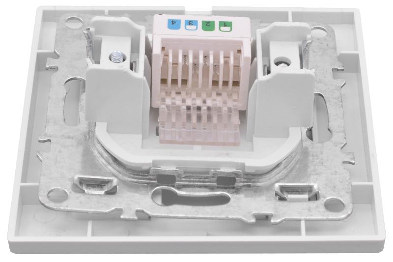 Минск Розетка RJ-45 1-местная СП белая EKF Basic | ERK01-035-10 | EKF — миниатюра 9