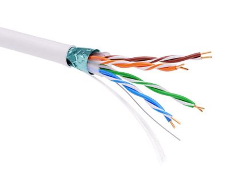 Информационный кабель экранированый F/UTP 4х2 CAT5E, PVC, белый | RN5EFUPV3WH | DKC — DKC (ДКС)