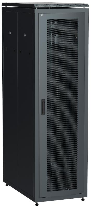 Шкаф сетевой 19" LINEA N 33U 600х1000 мм перфорированная передняя дверь черный | LN05-33U61-P | ITK — ITK