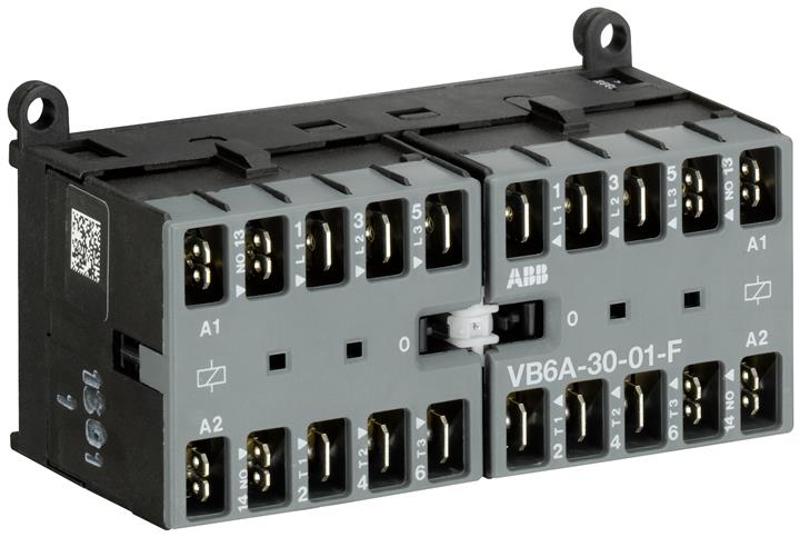 Миниконтактор реверсивный VB6A-30-01-F 9A (400В AC3) катушка 24В АС | GJL1211913R0011 | ABB — ABB