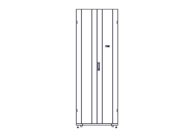 Шкаф Systeme Electric, серия Uniprom, 48U-800/1200, боковые панели 4шт, черный | UR3387 | SE — миниатюра 5