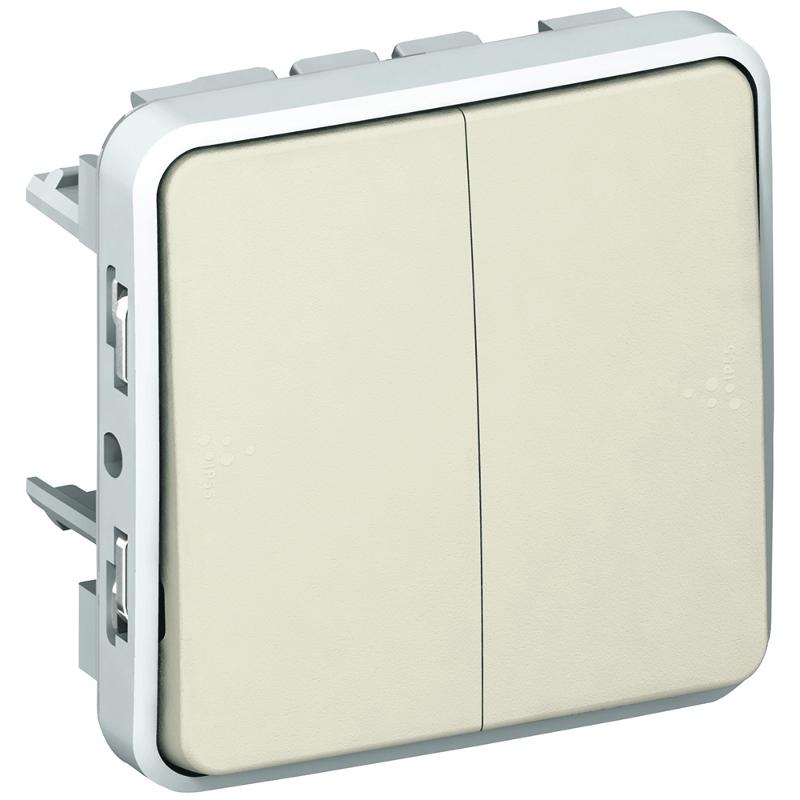 Plexo Белый Переключатель 2-клавишный IP55 | 069625 | Legrand — Legrand