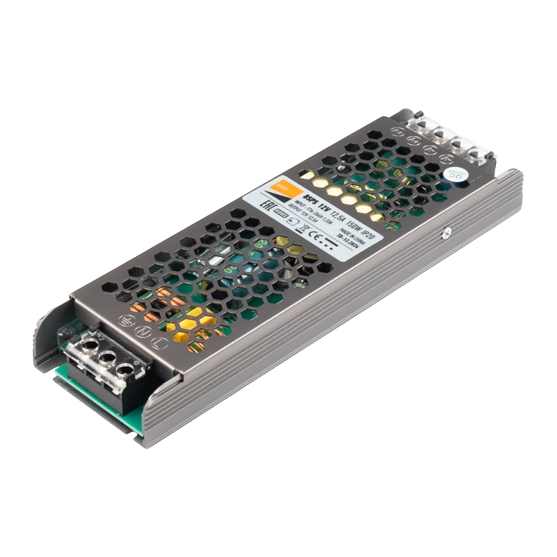 Драйвер для светодиодной ленты LED BSPS 150Вт 12В IP20 | 3329235A | Jazzway — миниатюра 1