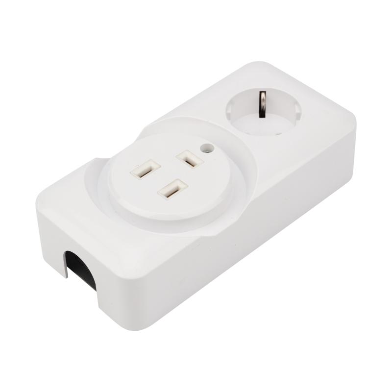 Розетка РШ/Евро двойная для электрической плиты 32 А/16 A, 250 В, 2Р+РЕ (ОУ) белая | 11-8982 | REXANT — REXANT