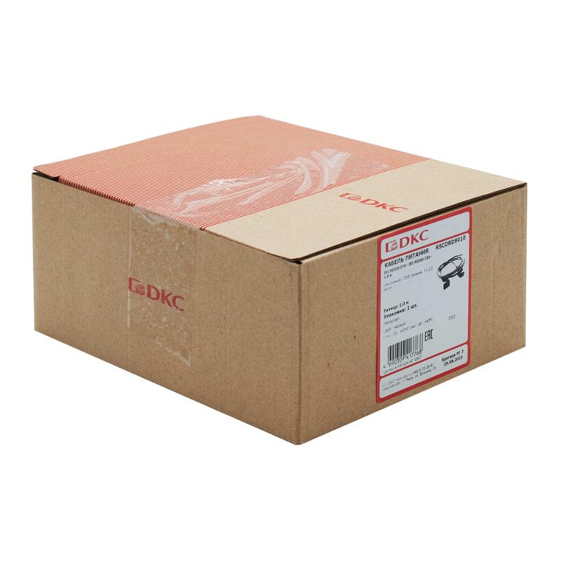 Кабель питания IEC 60320 С19 - IEC 60320 C20 - 1.0м | R5CORD9010 | DKC — миниатюра 2
