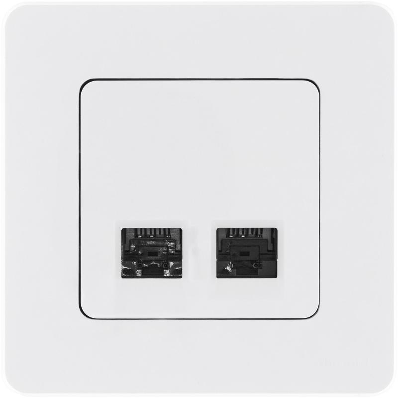 Inspiria Белый Розетка 2-ая компьютерная RJ45 С/У категория 6 UTP | 673840 | Legrand; замена на арт. ИЭК 6738401 — Legrand